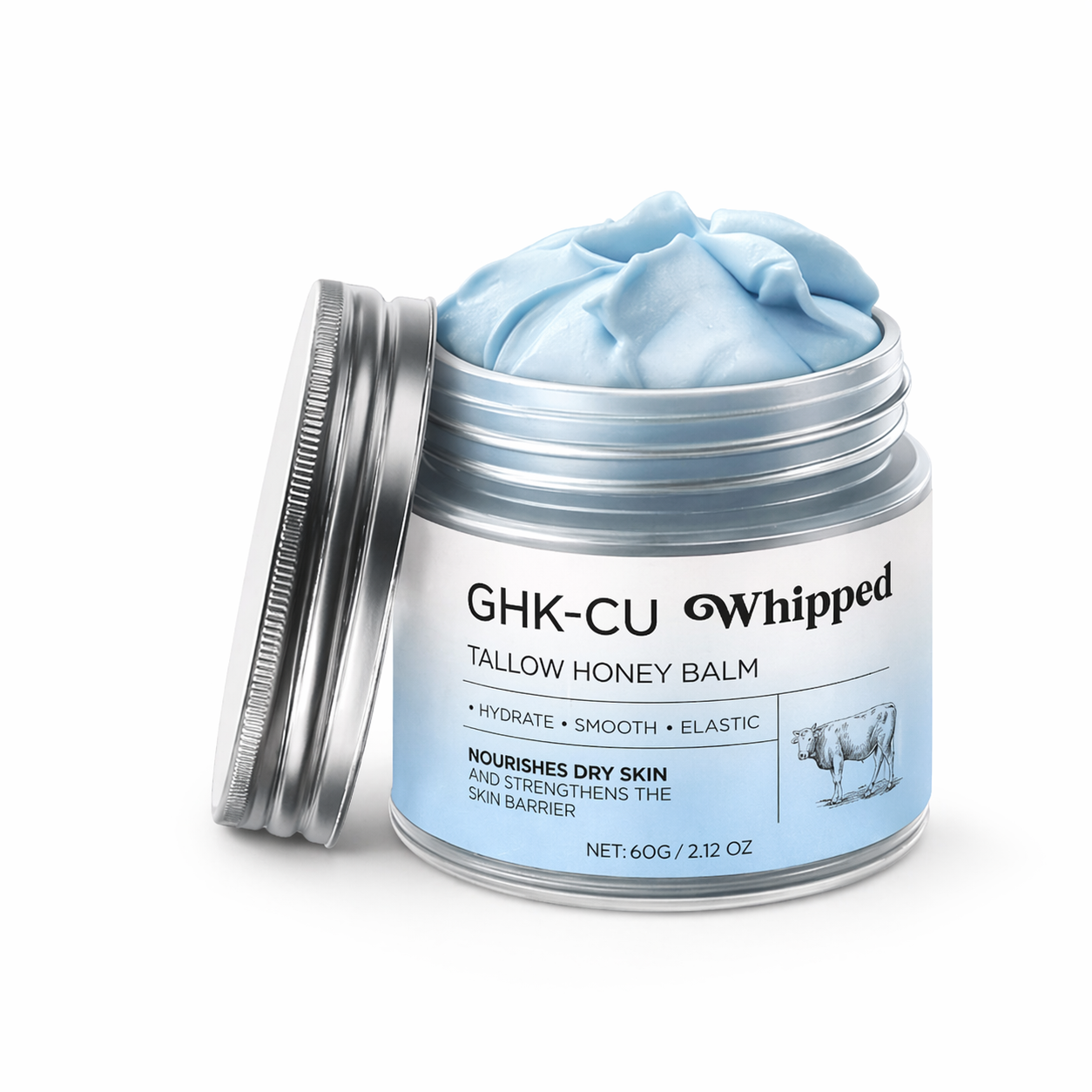 GHK-Cu Blue Balm | Grass-Fed Tallow & Manuka Honey Moisturizer Supernova Cosmetics GHK-Cu Blue Balm | Grass-Fed Tallow & Manuka Honey Moisturizer Supernova Cosmetics