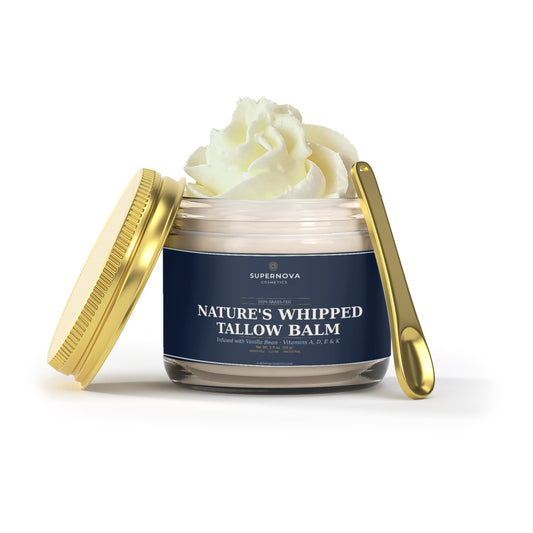 Whipped Grass-Fed Tallow Balm with Vanilla Bean